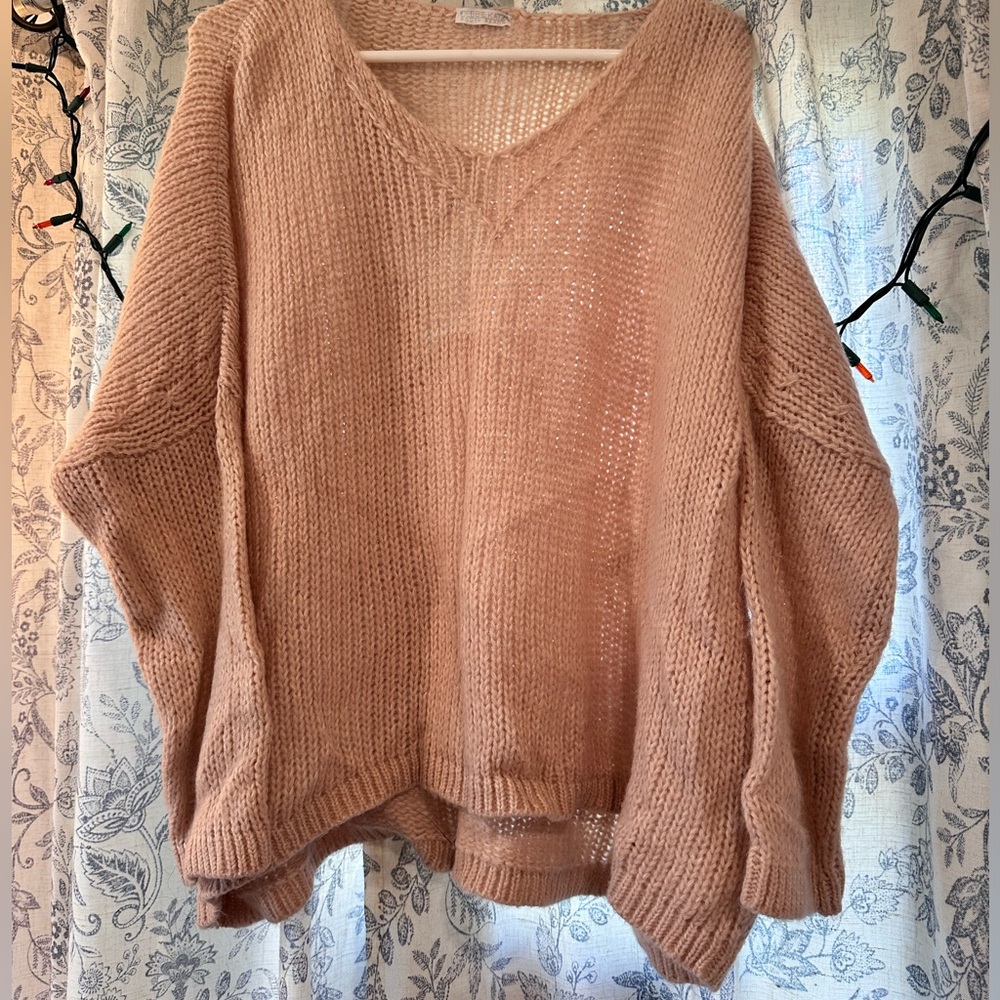 Debbie Katz Italian Pink Knit Sweater